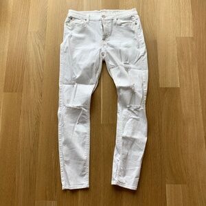 White 7 for all mankind jeans skinny fit